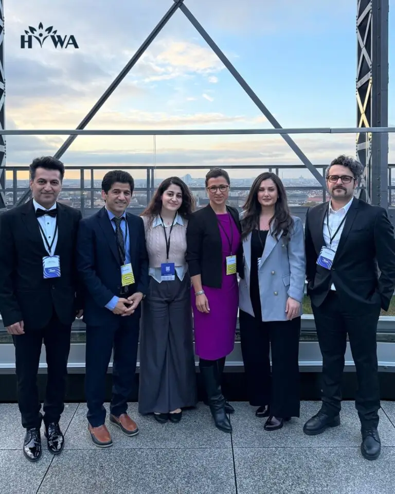 Meeting at the European Parliament with Hannah Neumann, alongside Hiwa team members