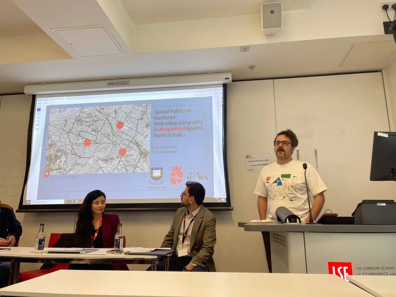 Hiwa Life representatives and conference participants at the Kurdish Studies Conference at the London School of Economics.