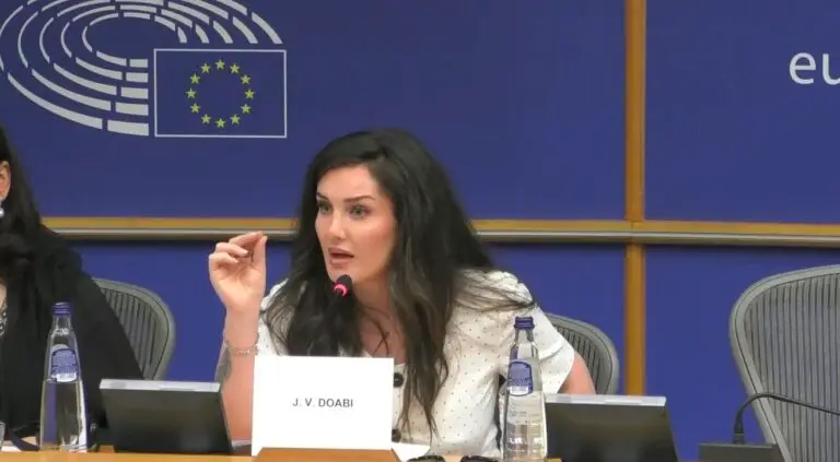 Jino Victoria Doabi addressed the European Parliament